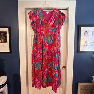 Sugarlips XXXL Ruffle Sleeve Tiered Maxi Dress